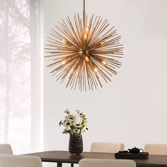 Dandelion Ball Chandelier – Sea Urchin Geometric Pendant Light