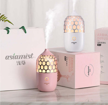 Asakusa Pink Aroma Diffuser – Quiet Ultrasonic Aromatherapy for Home