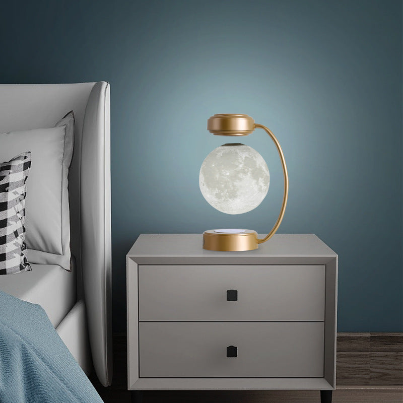 3D Levitating Moon Lamp – Magnetic Floating LED Night Light