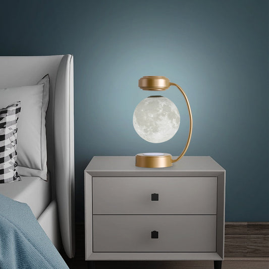 3D Levitating Moon Lamp – Magnetic Floating LED Night Light
