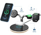 3-in-1 Magnetic Wireless Charger – 15 W Fast Charging Station for iPhone/Apple Watch/AirPods