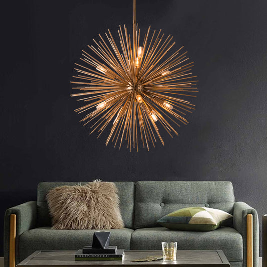 Dandelion Ball Chandelier – Sea Urchin Geometric Pendant Light