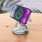 Magnetic Folding 3-in-1 Wireless Charging Stand – Phone + Watch + Earbuds
