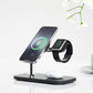 Magnetic 3-in-1 Wireless Charger – Phone + Watch + Earbuds Stand
